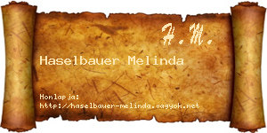 Haselbauer Melinda névjegykártya